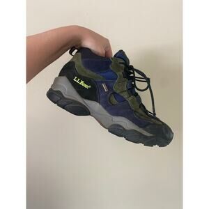 Vintage LL Bean Solitude Womens Hiking Boots Size 11 Green/ Purple